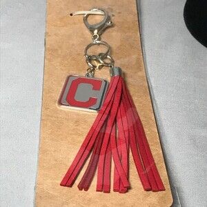 MLB Cleveland Indians Tassel Keychain